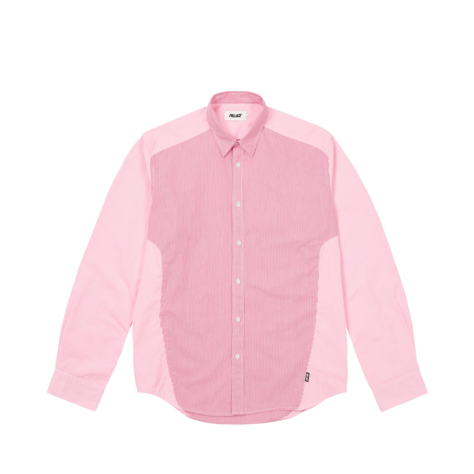 

Palace Ss25 Drop5 Cutty Shirt Striped Logo Button-Up Long Sleeve Shirt Unisex shirts P28SHT020 M