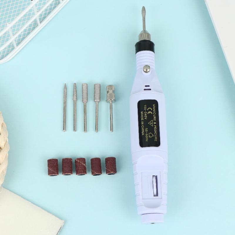 Electric Nail Sander Machine Adjustable Speed Drill Set for Acrylic Gel Nails Removal and Shaping