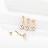 10Pcs/lot G23 Titanium Belly Button Rings Crystal Navel Barbell Rings Belly Piercing Jewelry for Sexy Women Navel Piercing 14G