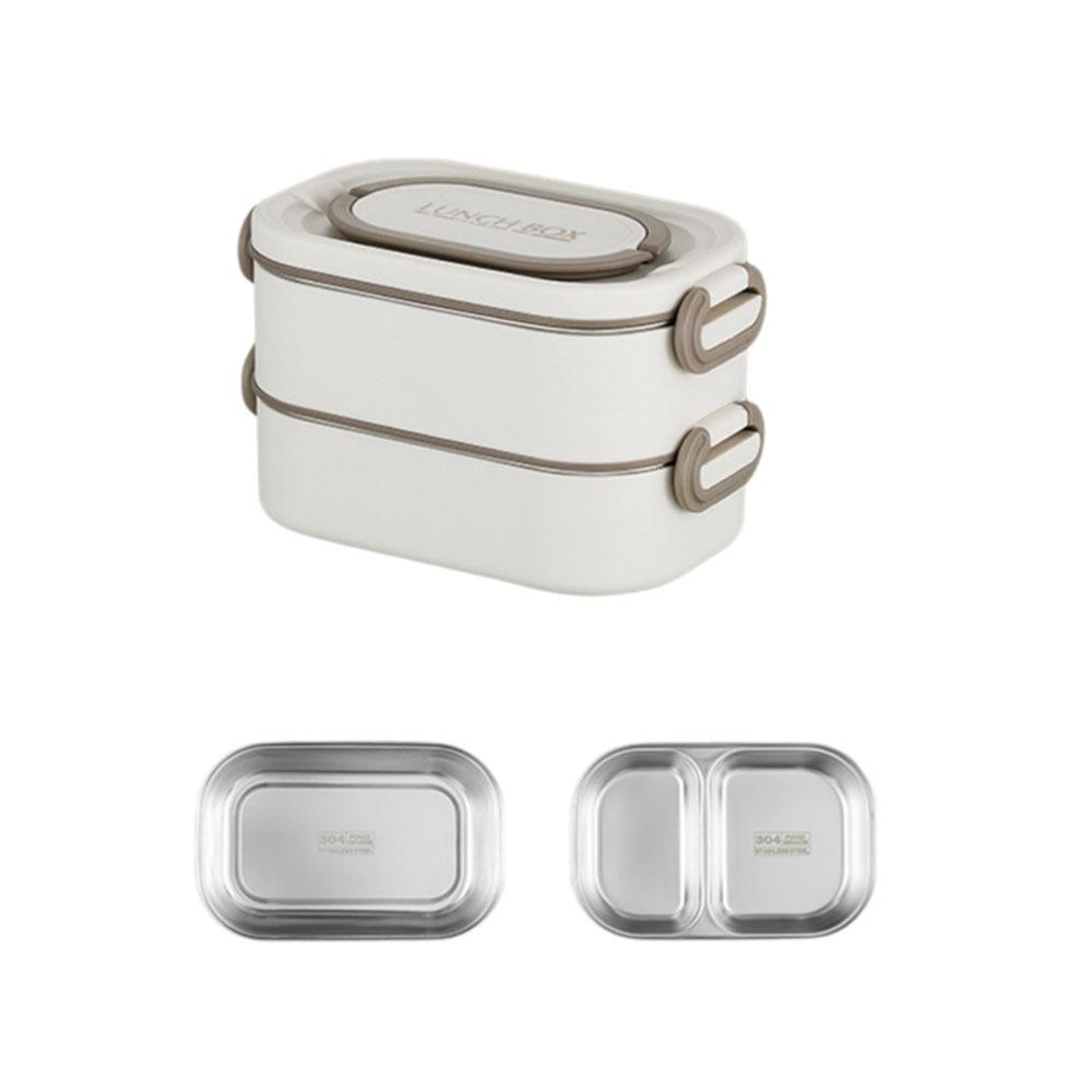 Large Capacity Stainless Steel Lunch Box Insulated Divided Food Storage Container  for Home