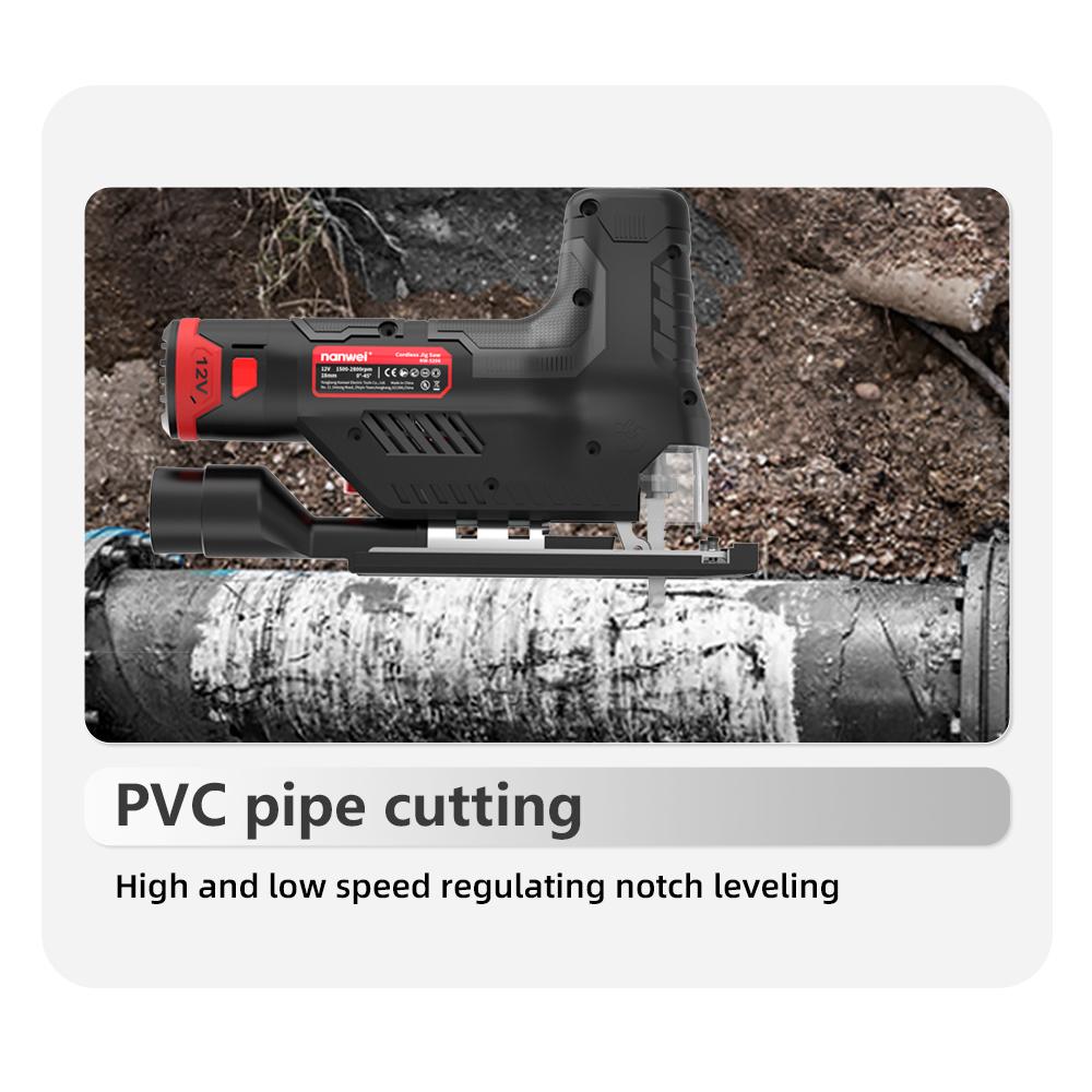 NANWEI 12 V /Jig Saw /Mini /6-speed setting /1500-2800 rpm /Charging interface Tpye-C