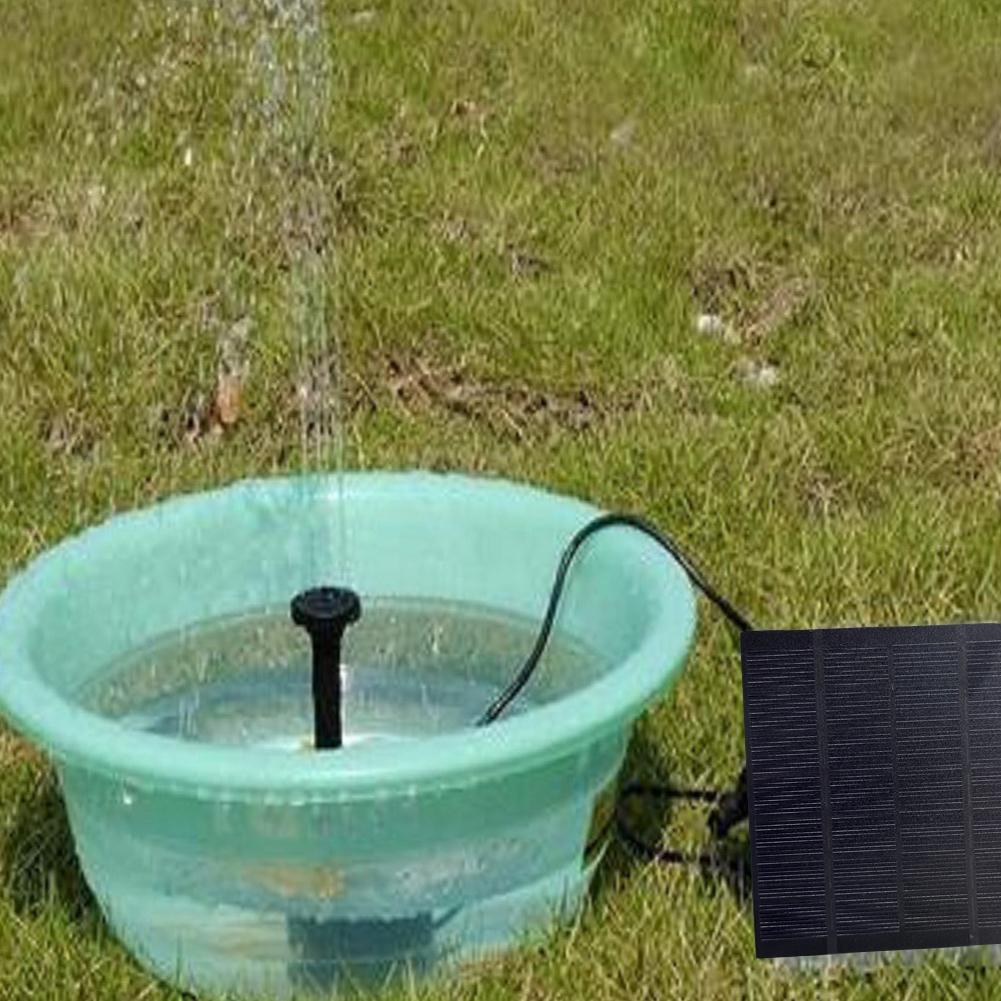 Solar Panel Powered Water Feature Pump with Nozzles Solar Fountain Pond Pump Kit Solar Pond Pump for BirdBath Garden Small Pond