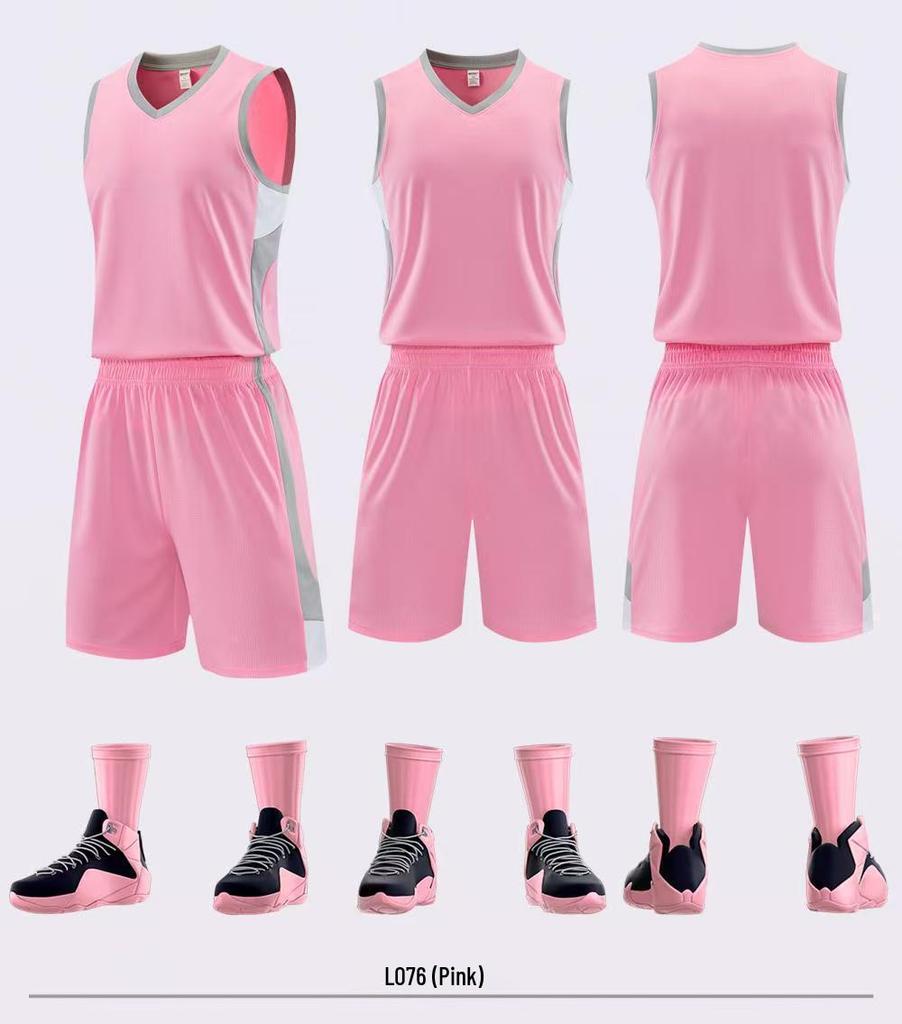2026 Men's Basketball Uniform Set - Summer Sports Vest for School and Team Competitions