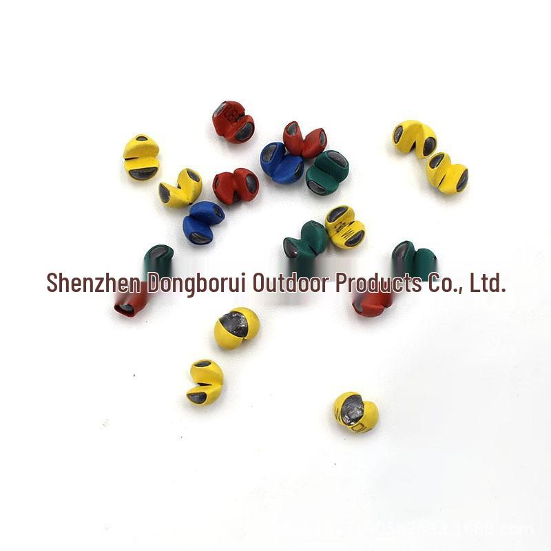 Европейские Карповые Цветные Свинцовые Грузила с Резиновым Покрытием - Защелкивающиеся Грузила для Каменистой Рыбалки и Микро Свинцовых Плотиков. 5000 Pieces