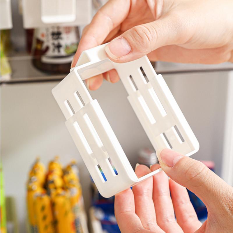 Refrigerator Side Door Sorting Partition Card Buckle Kitchen Bedroom Storage Storage Sorting Box Space Division