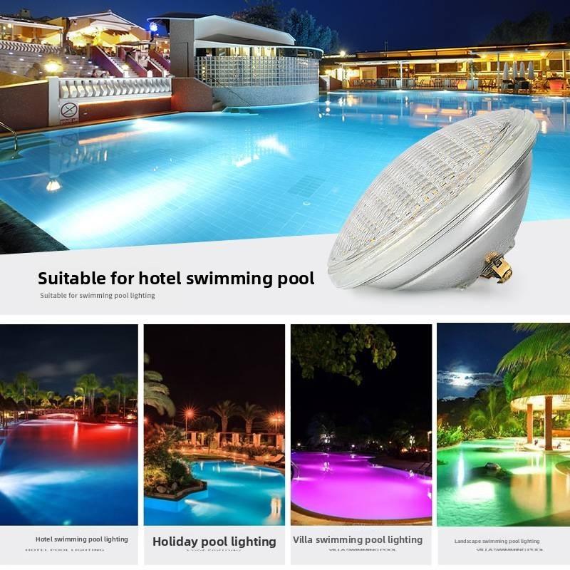 LED Poolleuchte mit Fernbedienung Unterwasserscheinwerfer für Schwimmbecken Wasserspiel
