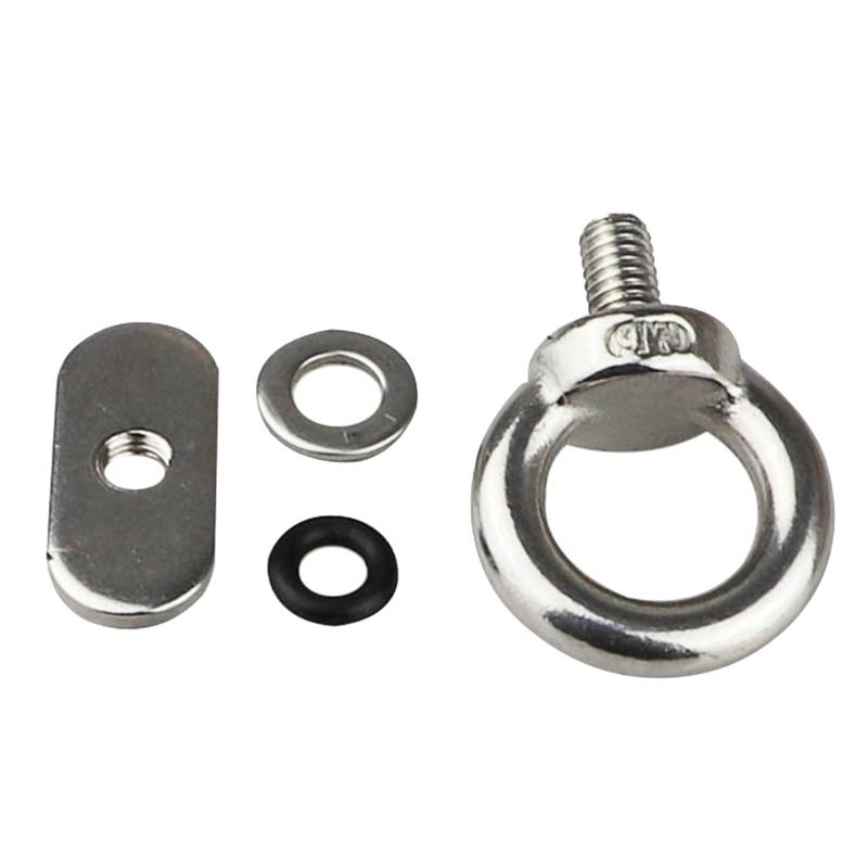 4Pcs Stainless Steel Kayak Track Mount Screw Kayak Track Mount Nut Tie Down Eyelet Rail Mount Screw Accessories