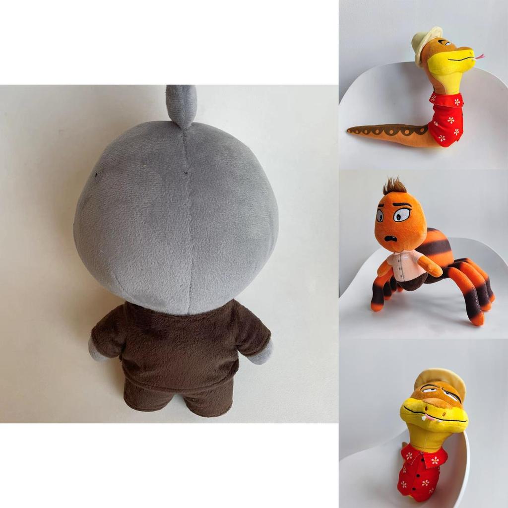 Soft And Durable 25cm Plush Toys The Bad Guys Chameleon Snake And Wolf Stuffed Dolls