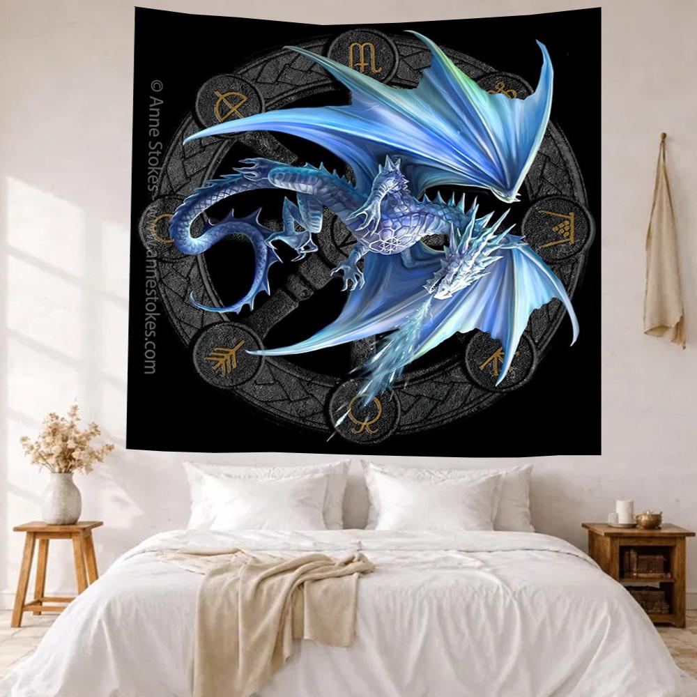 Gothic Style Wall Decor Tapestry Art For Pet Memorial Birthdaywedding Party Backdrop Family Gift
