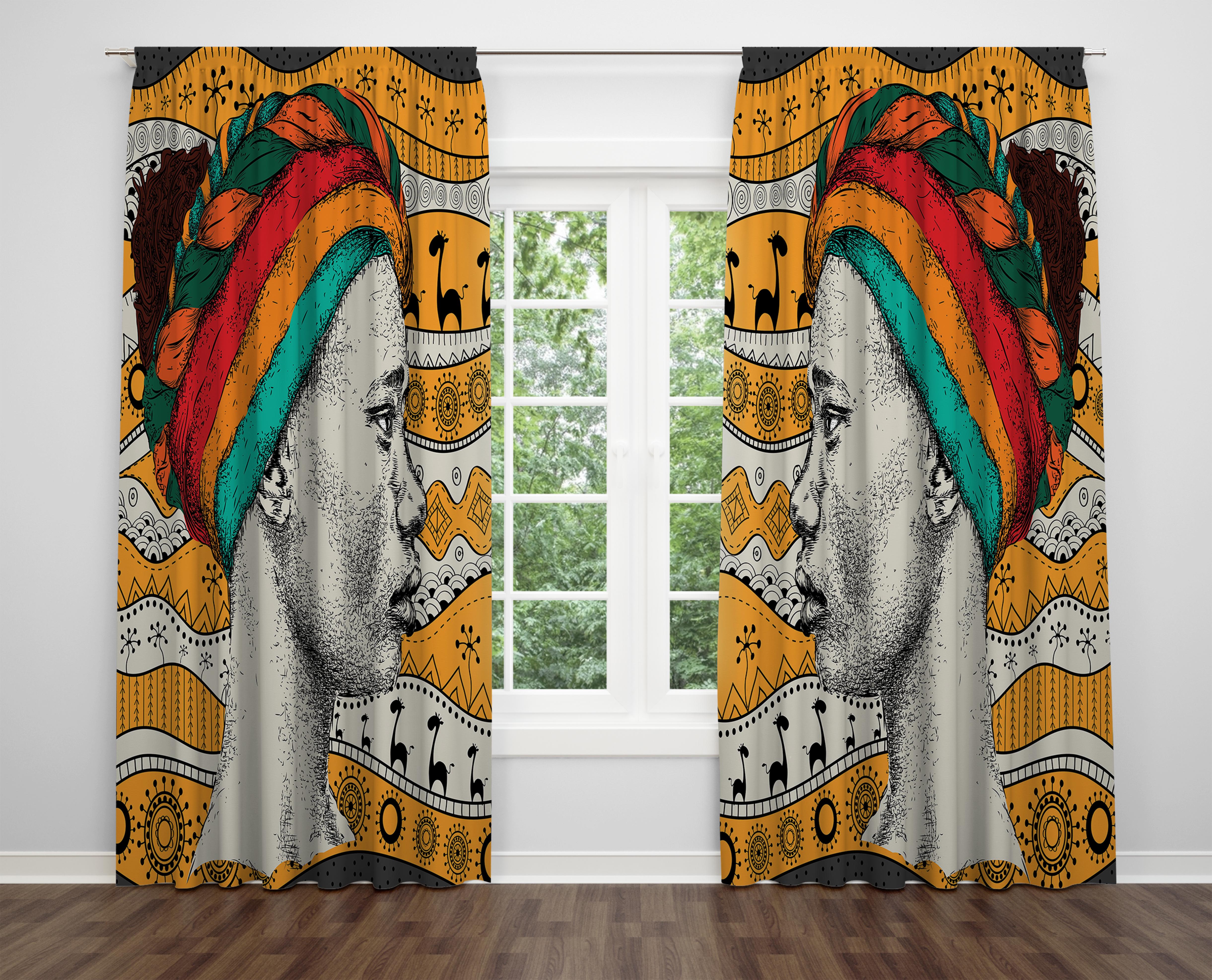 

Декоративний дизайн, високоякісна бавовняна тканина, ви можете вибрати одну або подвійну фіранку з крила 1 piece різнокольоровий