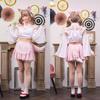 Clearstone SugarWhip Cosplay Halloween Fox Priestess Maid Pink Dámské