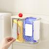 Praktische 2-in-1 Wandmontierte Taschentuchbox Ohne Bohren Platzsparende Taschentuch-Aufbewahrungsbox Kunststoff Papiertuchhalter Badezimmer