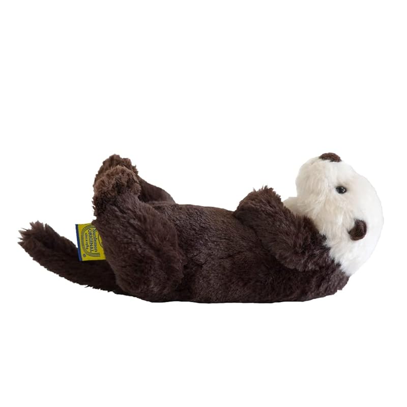 Sun Lemon Fluffy Sea Otter Plush Toy, Small, 11 x 26 x 15 cm, Animal, P-8542