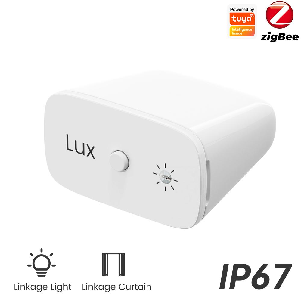 Zigbee Tuya Smart Home Light illuminance Sensor Light Brightness Detection Detection Sensor DIY Linked Curtain IP67 Waterproof Light Detection