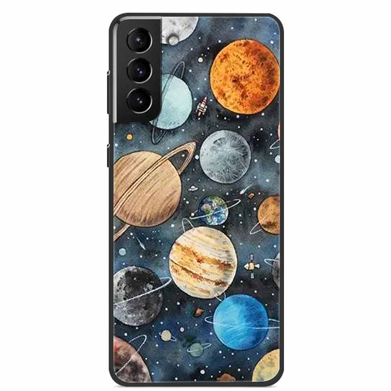 For Samsung S22 Case Wolf Lion Cat Black Silicone Soft Back Cover Case For Samsung Galaxy S21 FE S22 Ultra Phone Case S 22 Funda