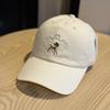 Cartoon deer embroidered baseball cap for women2026New Spring/Summer Fashionable Versatile Sunshade Duckbill Cap that Makes the Face Look Smaller