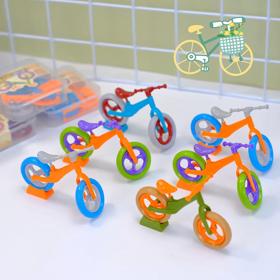 Topmix 6Pcs Mini Pull Line Bicycles Motorcycles Outdoor Games Toys For Kids Birthday Party Favors Pinata Fillers Kindergarten Rewards