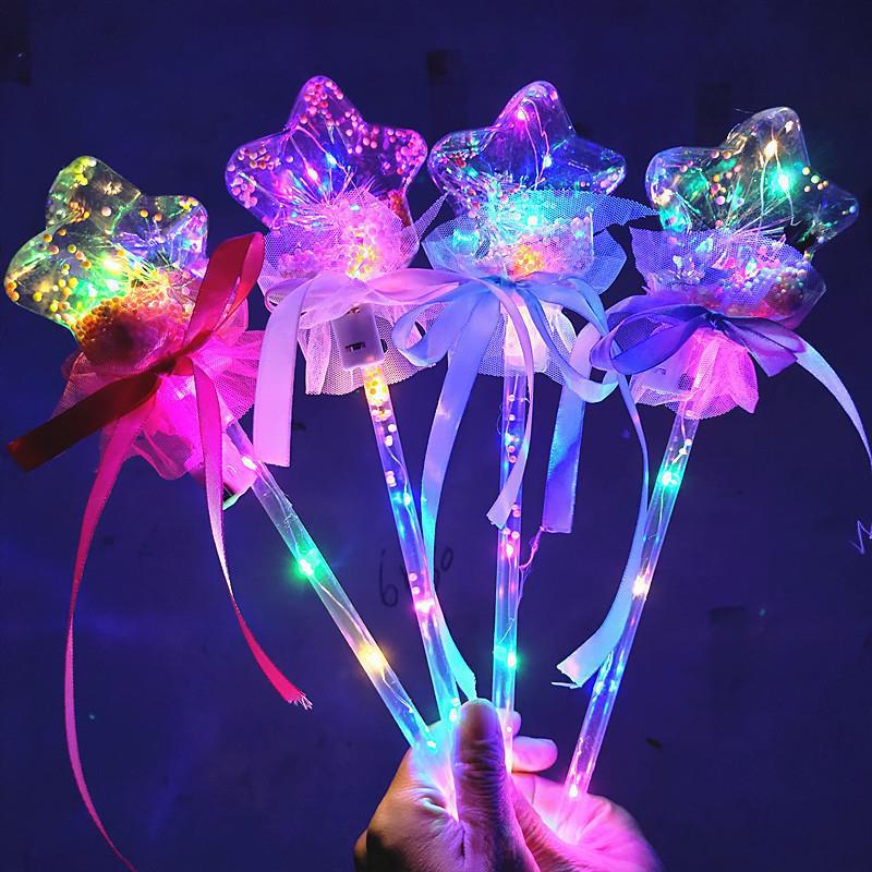Starry Sky Magic Wand: Children's Luminous Bobo Fairy Wand Toy