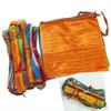 20 Θιβετιανές Σημαίες Προσευχής, Πολύχρωμες από Πολυεστέρα με Κυματιστές Άκρες για Κήπο, Παραδοσιακά 5 Χρώματα που Συμβολίζουν Στοιχεία