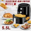 220V 5.5L Multifunction Air Fryer Oil Free Health Fryer Cooker Smart Touch LCD Deep Airfryer Pizza Fryer 1500W