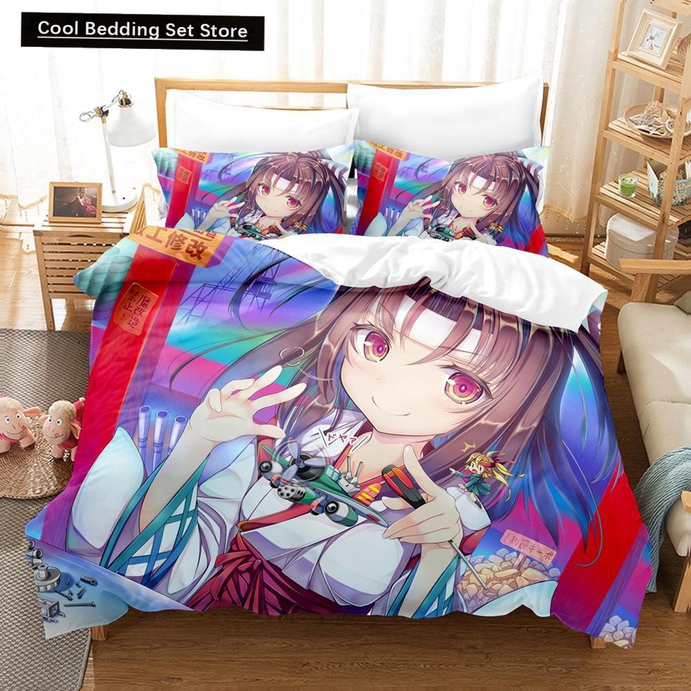 Zuihou (Kancolle) Bedding Set Single Twin Full Queen King Size Bed Set Aldult Kid Bedroom Duvet Cover Sets Print Bed Sheet Set
