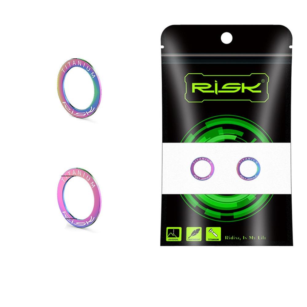 2PCS Titanium Bicycle Pedal Washer OD 20mm Bicycle Crank Protection Ring For Mountain Bike Road