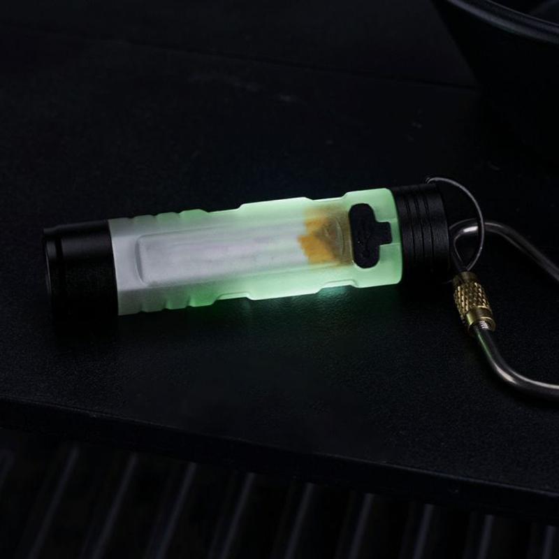 1Pc Mini Flashlight Outdoor Key Clip Cap Ambient Led Long Endurance Disaster Relief Emergency Small Light Pocket