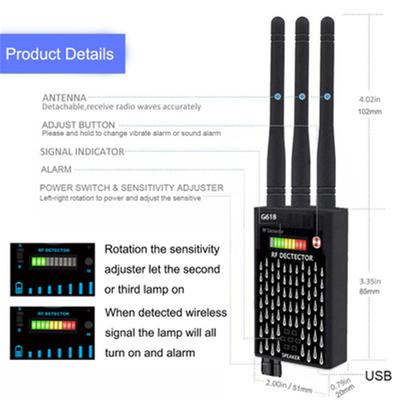 3 Antennen Anti Detektor RF CDMA Signalfinder Für GSM GPS Tracker Drahtlose Versteckte Kamera Abhören