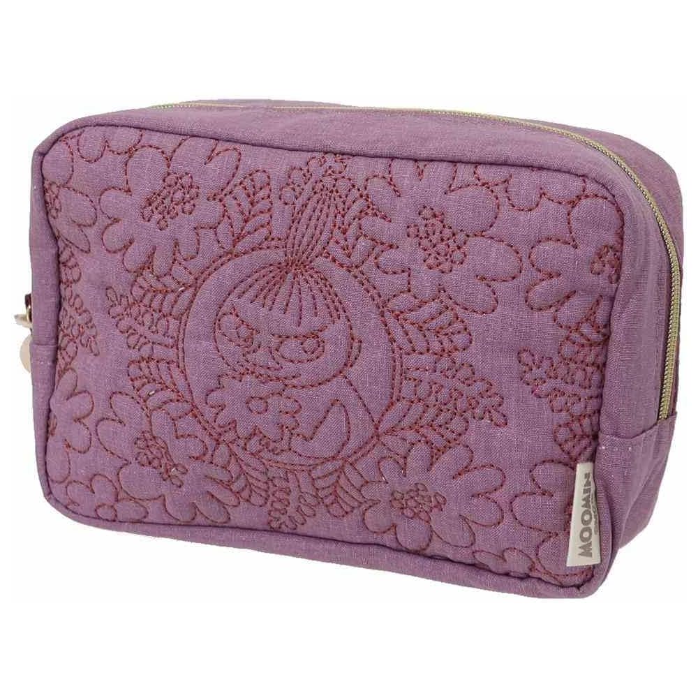 Marushin Moomin Quilted Purple Pouch, Perfect for Cosmetics, Gifts, Birthdays, and More. Women's Accessories. Product Number: 1425025600