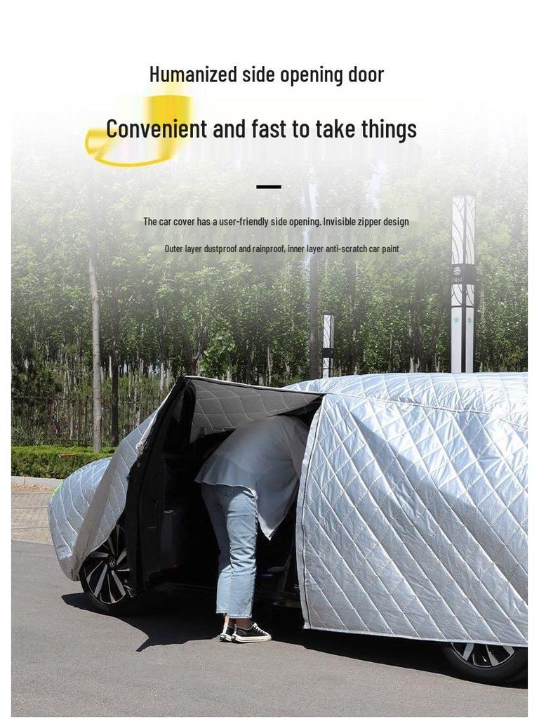 Husa auto Geely Xingrui - Protecție solară și ploaie, Izolație termică, Anti-grindină, Material gros tip plapumă din bumbac