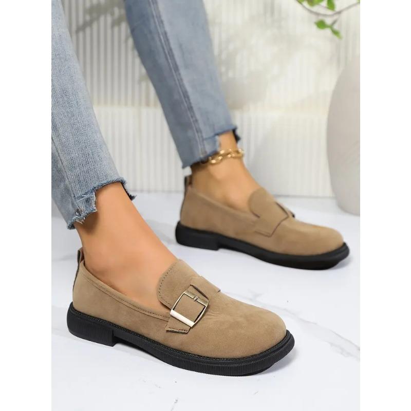 Plus Size Women Loafers Spring Autumn  Retro Shoes New Loafers Flat Non-slip with Skirt Soft Sole Single Shoes for