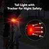 MiLi Smart Bicycle Taillight Airtag Locator GPS Tracker Device Mountain Bike High Brightness Night Riding Warning Light