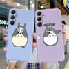 Totoro Anime Phone Case For iPhone Samsung A55 S24 FE S25 M35 A16 Xiaomi Redmi Note 13Pro 14C Huawei Honor Realme Shockproof Anti-Scratch Matte Cover