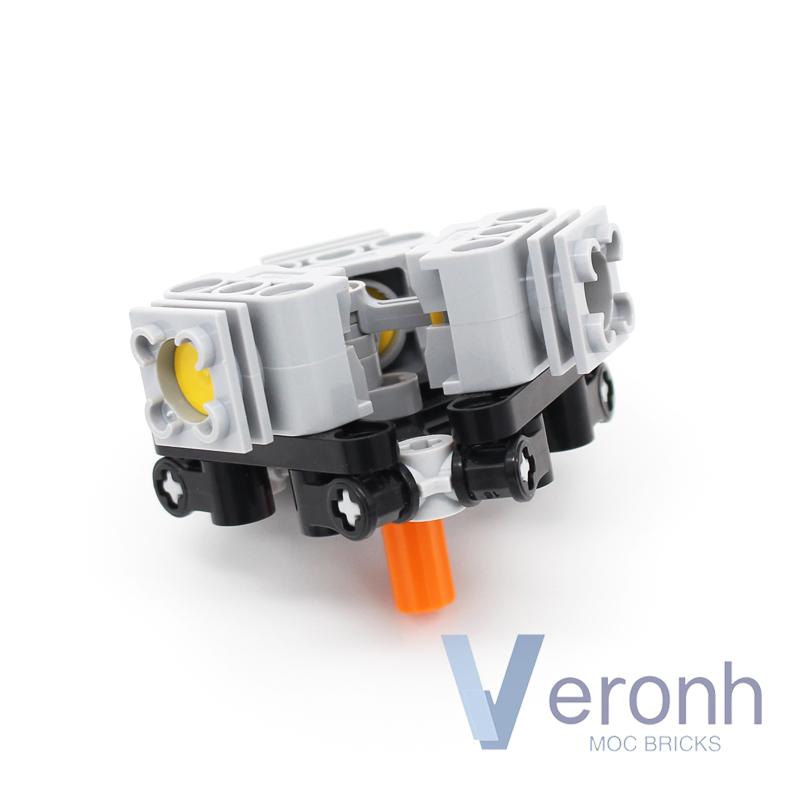 MOC 3 Cylinder Radial Engine Model Building Blocks Compatible PF Kit 2850 2851 2852 2853 Technical Parts Assembly Bricks Kid Toy