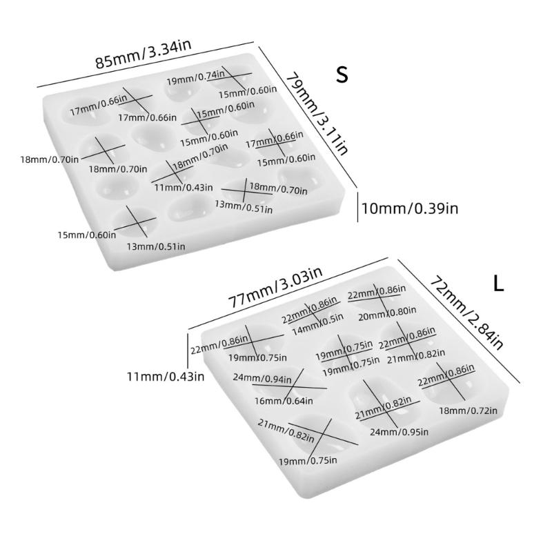 Leicht zu lösende Silikonform, handgefertigte Formen zur Herstellung von Anhängern, Silikonstruktur, geeignet zum Basteln von geometrischen Steinen
