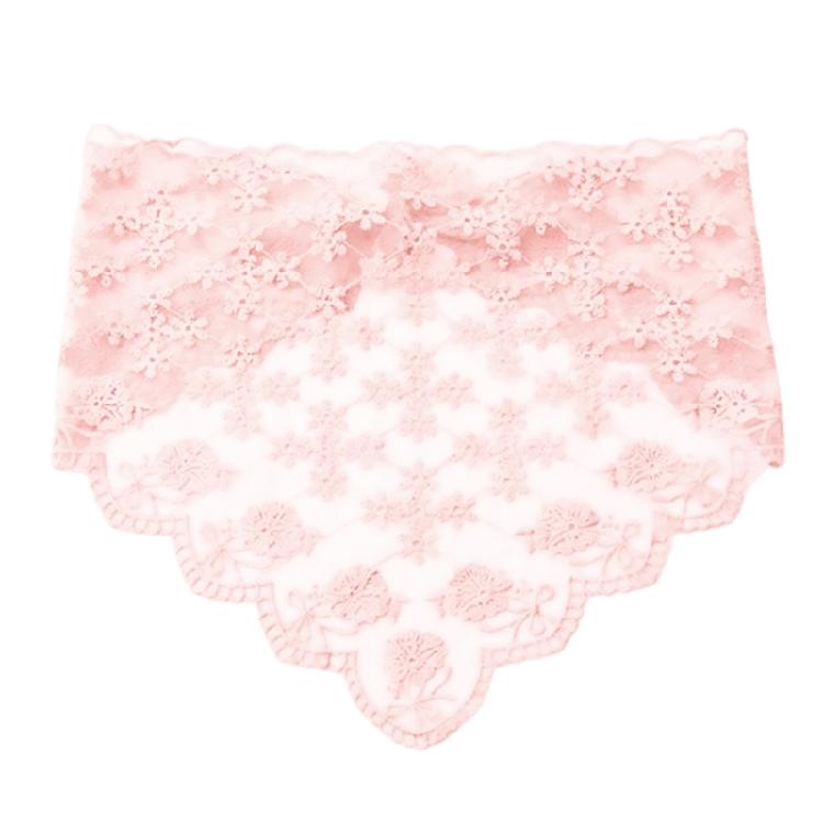 Vintage French Lace Flower Head Wrap Thin Bandana Neck Scarf for Female Various Outfits and Occasion Holiday Headwear