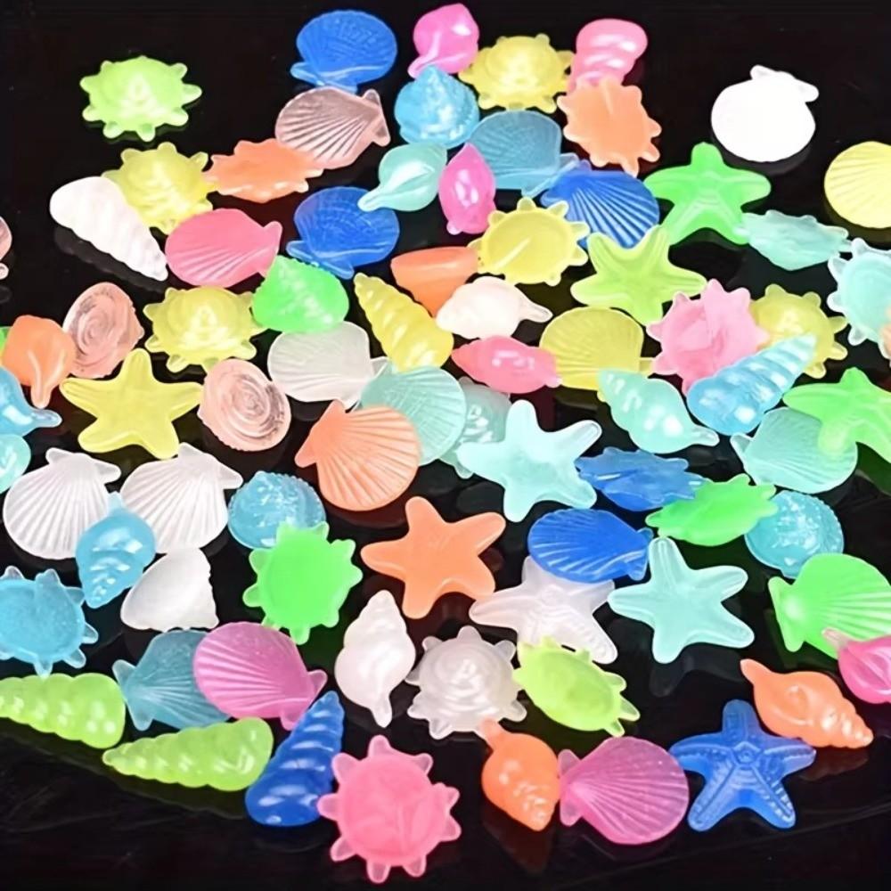 50/100Pcs High Brightness Colorful Luminous Stones Long-lasting Handmade Glowing Stones Micro Landscape Multicolor