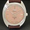 HAND-WINDING VINTAGE HMT KOHINOOR INDIAN MENS PINK COLOR DIAL WATCH A441044-4 HT-a441044