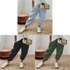 Cotton Casual Pants For Women With Pockets And Elastic Waist For Spring 2023