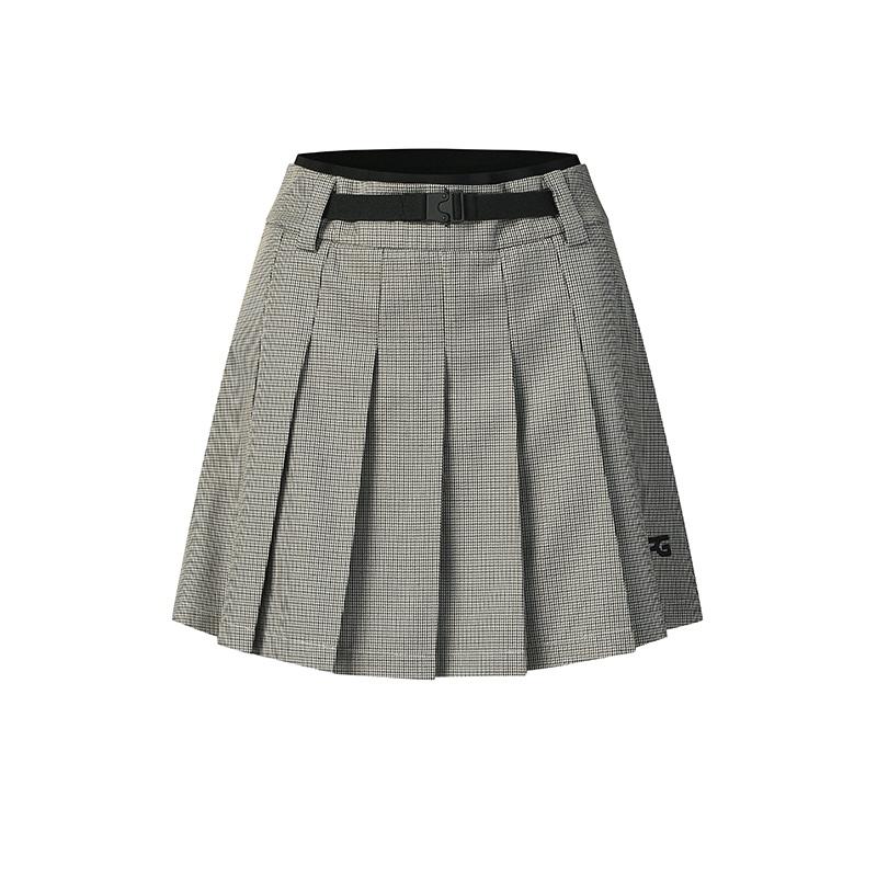 Fila Golf Series Simple Fashion Trendy Comfortable Sports Golf Versatile Houndstooth Woven Casual Skirt Women Skirts A11W615307FZA