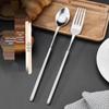 High-Quality Stainless Steel Telescopic Western Fork Spoon Set