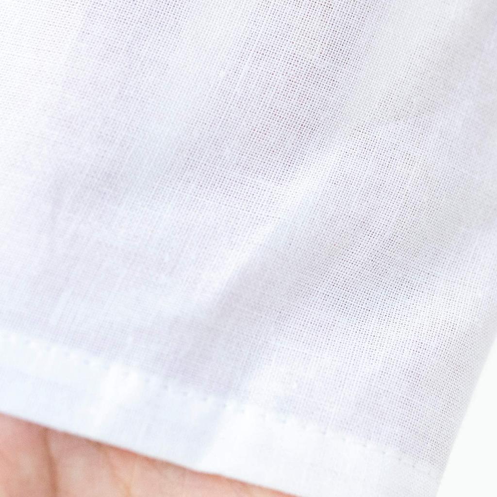Washable Nagajuban for Women [KYOETSU] (long Undergarment), Plain, Silk-stitched Collar, (LL, White)