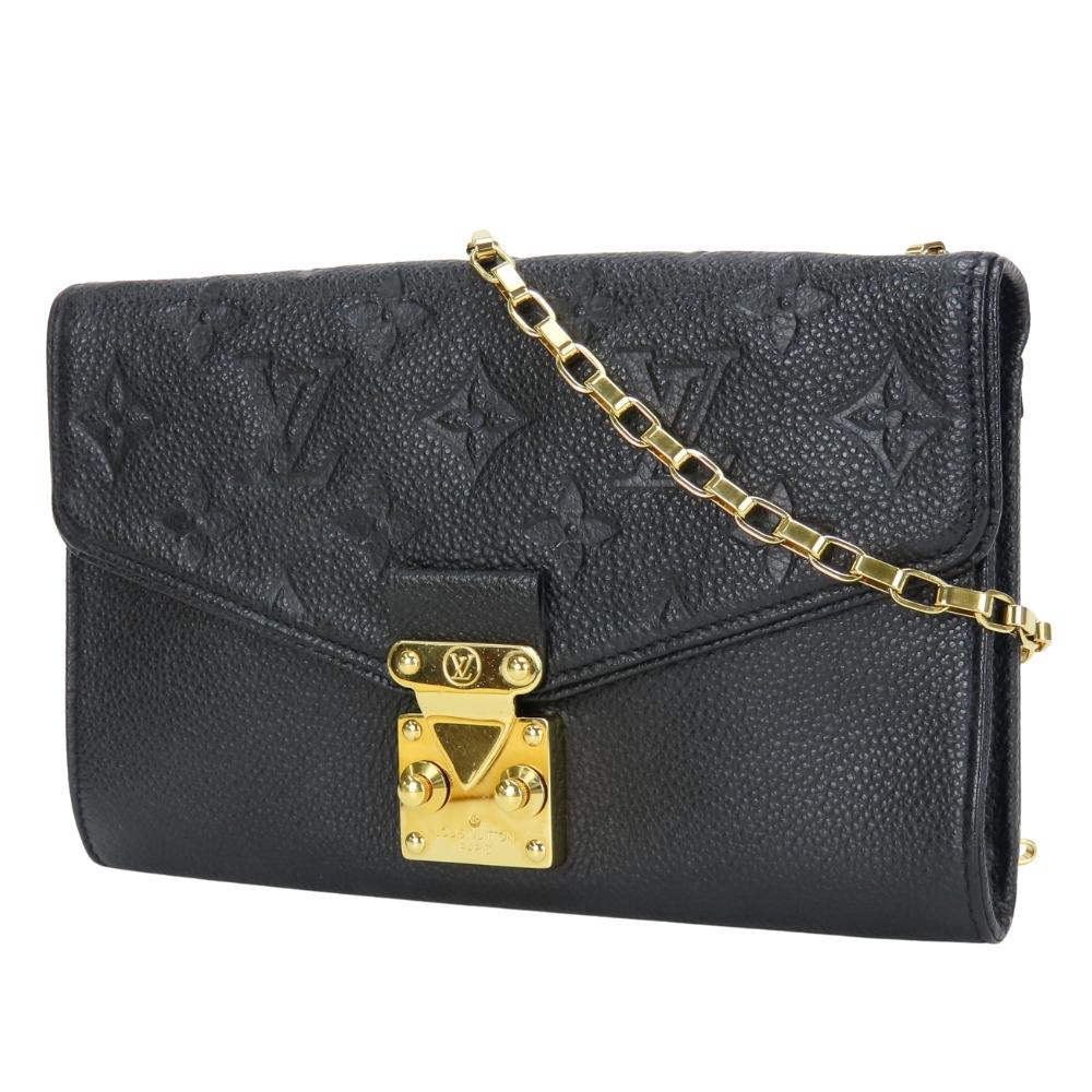 Used LOUIS VUITTON Shoulder Bag Pochette Saint-Germain M60638 Monogram Ann Platt Noir Chain Wallet