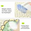 Washable Cooling Dog Mat Cool Feeling Cat Sleeping Cushion Cartoon Pattern Pet Nest Mat  Car Travel