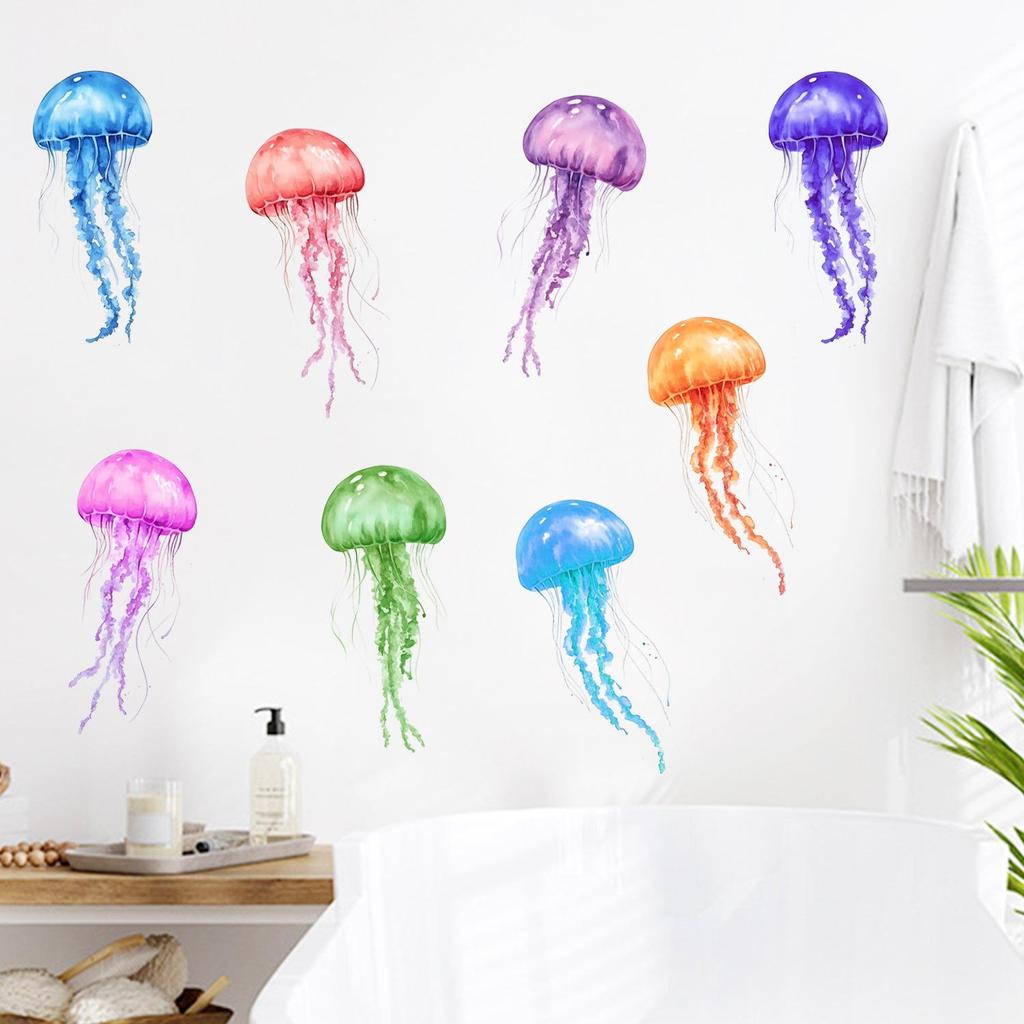 Blå Selvlysende Magiske Maneter Dekaler for Barneromsdekorasjon