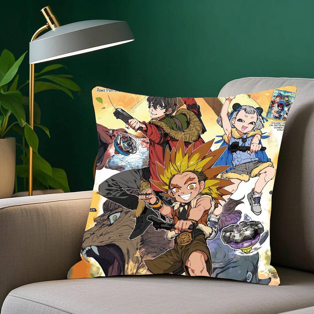 Anime B-Beyblade X Kissenbezug Heimdeko Überwurf für Sofa Bett Auto Zimmerdeko Geschenkidee