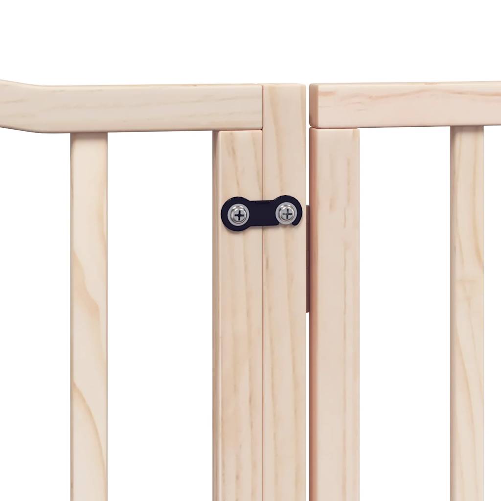 Vidaxl Foldable Dog Gate, With Door, 4 Panels, 320 Cm