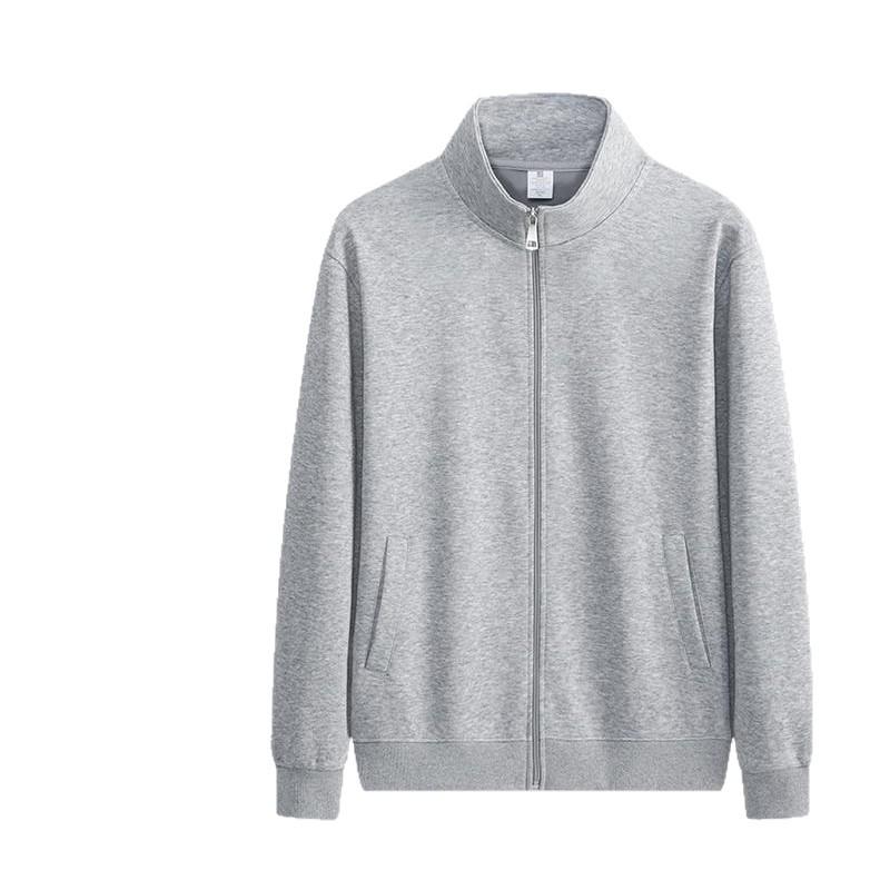 Unisex American Heavyweight Stand Collar Hoodie Jacket: Trendy Autumn/Winter Loose Fit