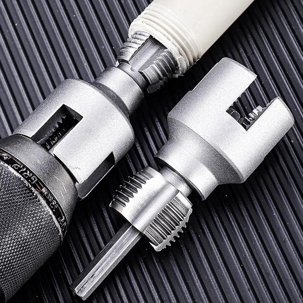 1/2inch 3/4inch Points Pvc Pipe Threader Kit Internal/External Thread  Opener Applicable to PVC pipes, PPR water pipes