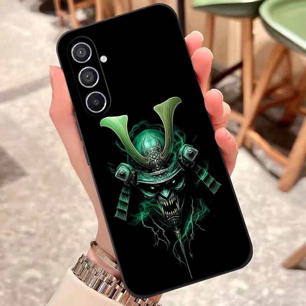 Japan Ghost Samurai Phone Case For Samsung S25 Edge 24 23 22 21 20 Ultra Plus Fe Galaxy A54 53 34 25 16 Silicon Cover